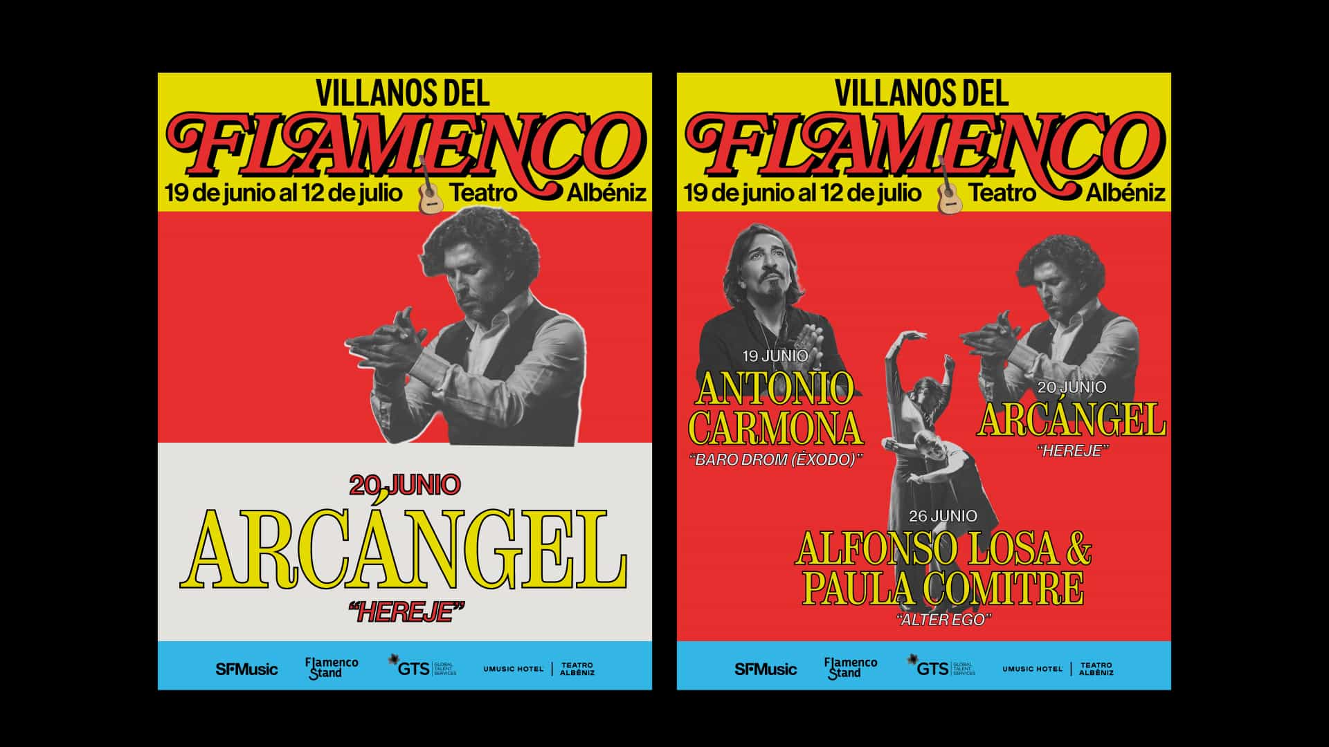 Paseo Villanos Flamenco diseño carteles